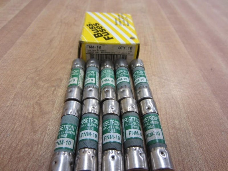Bussmann Fnm-10 Fusetron Fuse Fnm10 (عبوة من 10)
